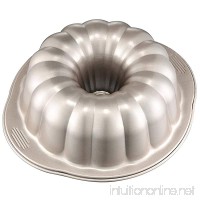 CHEFMADE 10-Inch Pumpkin-shaped Bundt Pan  Non-stick Carbon Steel Banquet Cake Mold  FDA Approved for Oven Baking (Champagne Gold) - B077BXYY9Q